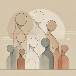 Symbolgrafik mit mehreren stilisierten Personen – steht für Zusammenarbeit und Teilen mit anderen.